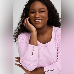 Torrid Fitted Crew Neck Waffle Shirt 2x